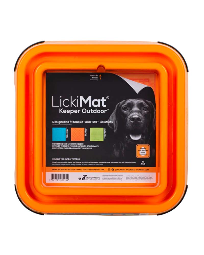 Lickimat Outdoor Keeper Color Naranjo