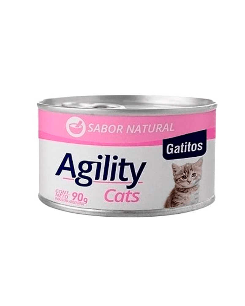 Agility Lata Gatito Con Sabor Natural 90 Gr 36 Un