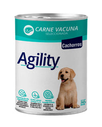 Thumbnail for Agility Lata Perro Cachorro Con Carne De Vacuno Seleccionada 340 Gr 12 Un