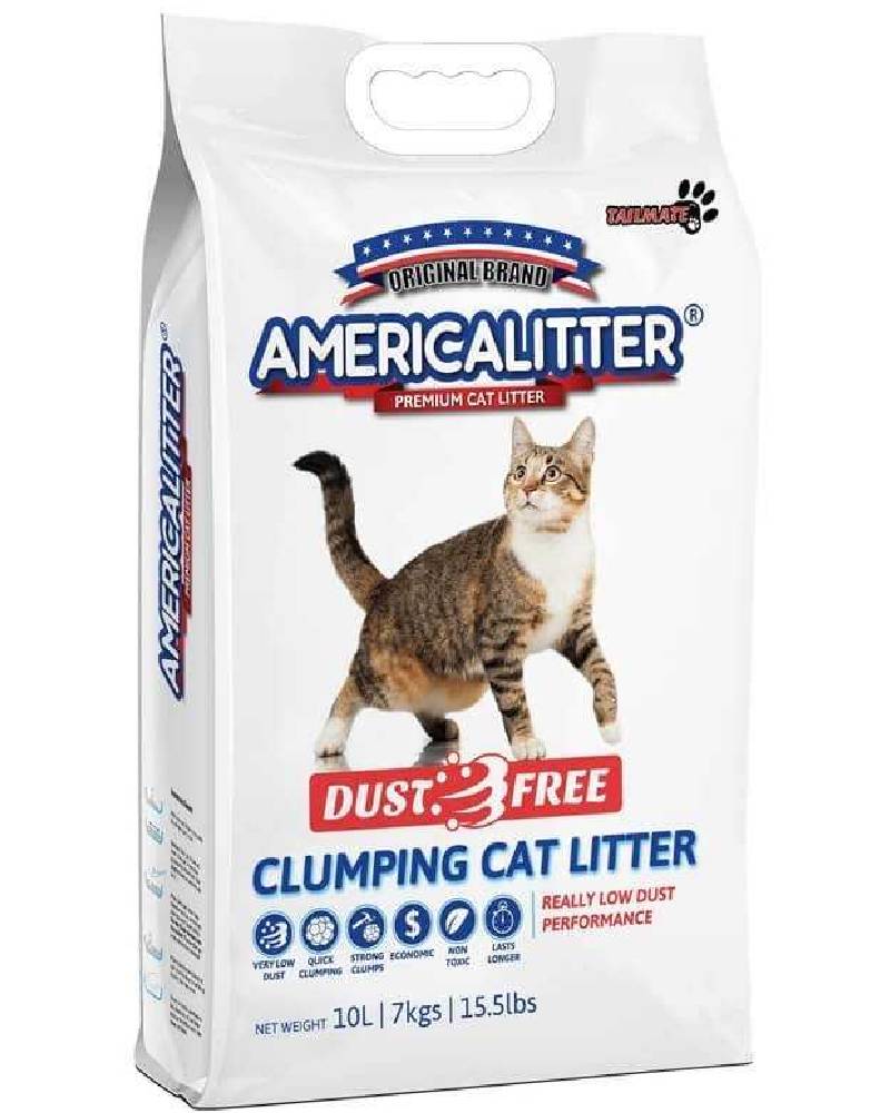 Americalitter 7 Kg Dust Free Aglutinante y Libre De Polvo