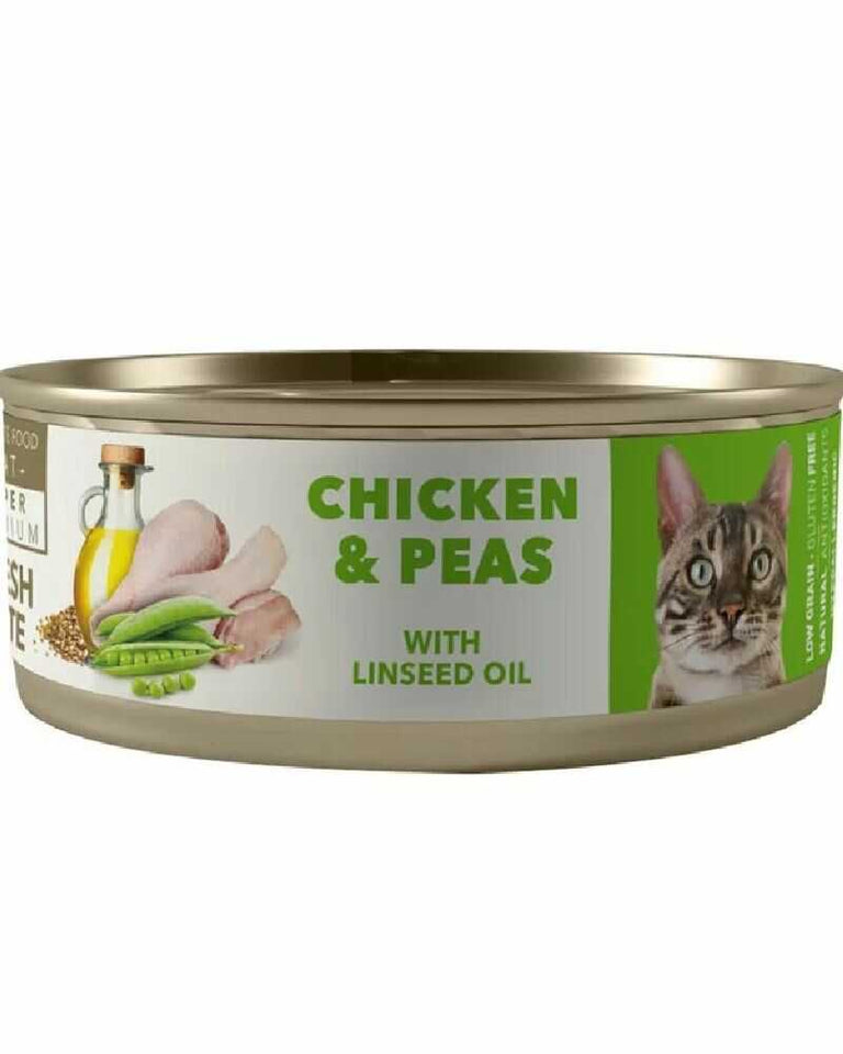 Amity Chicken And Peas Adult Cat Wet Food 80 Gr
