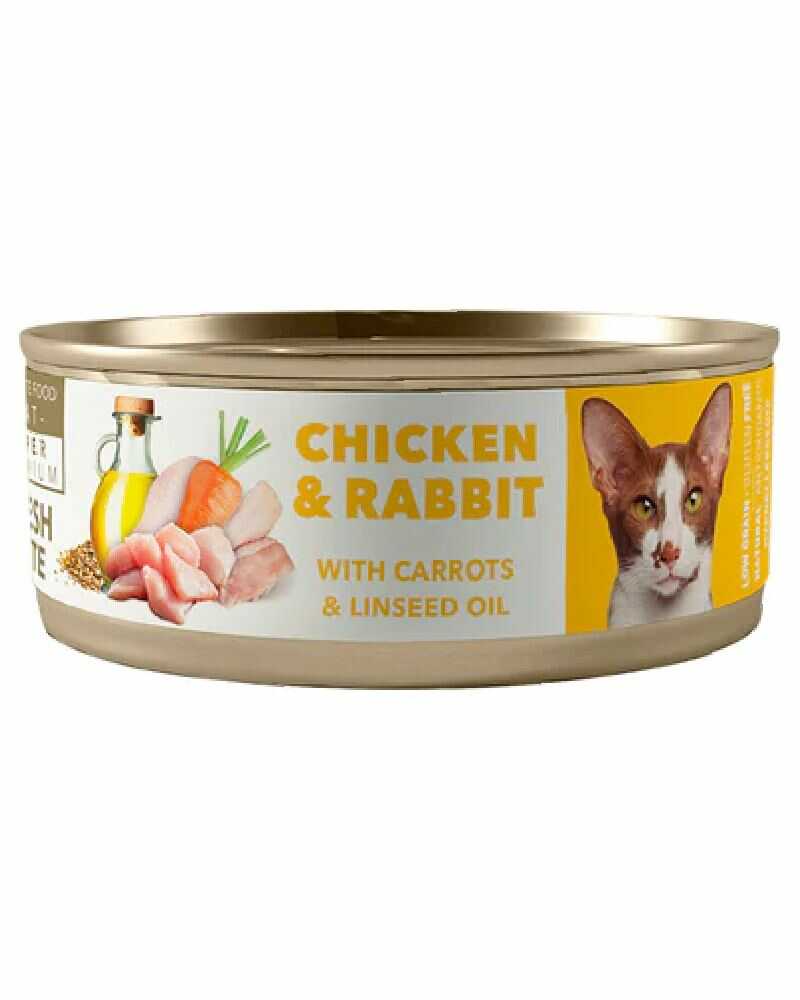 Amity Chicken And Rabbit Adult Cat Wet Food 80 Gr