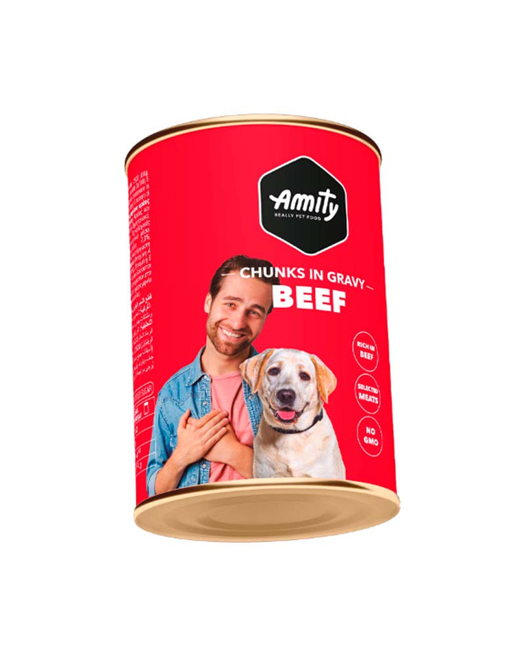 Amity Perro Adulto Beef Chunks In Gravy 1.25 Kg