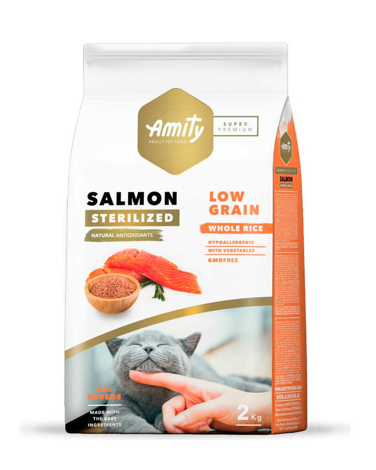 Amity SP Low Grain Salmon Adult Cat Sterilized - 2-kg