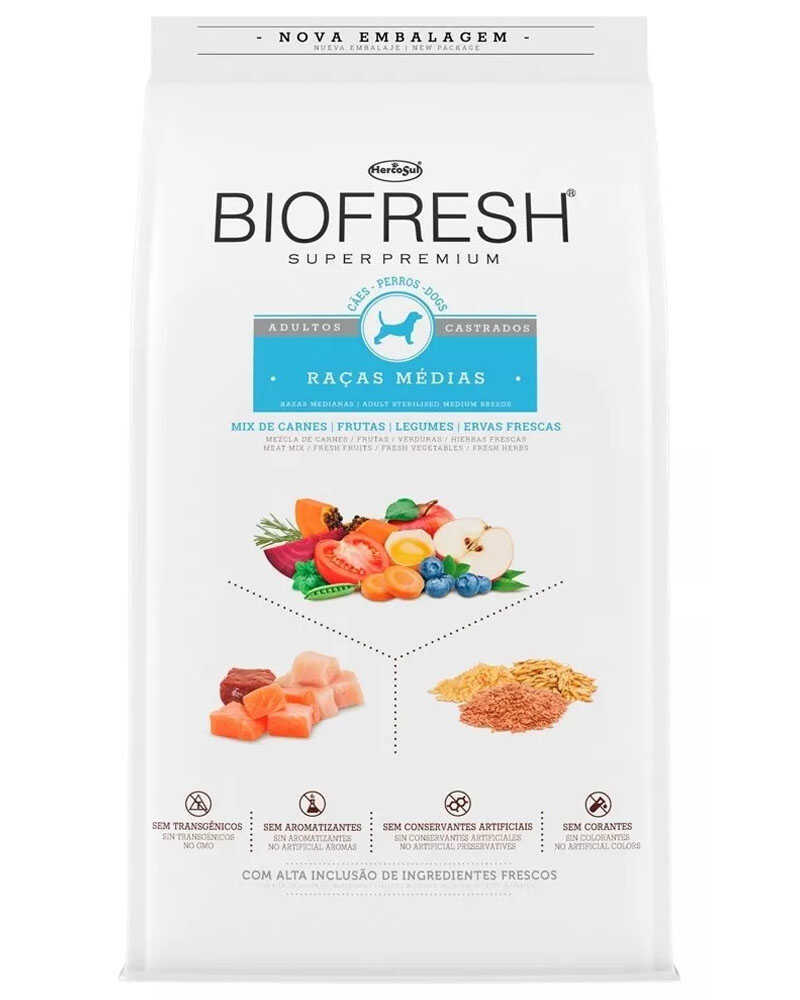 Biofresh Super Premium Castrado Raza Mediana 10.1 Kg