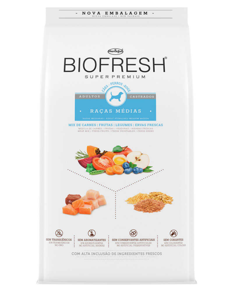 Biofresh Super Premium Castrado Raza Mediana 3 Kg