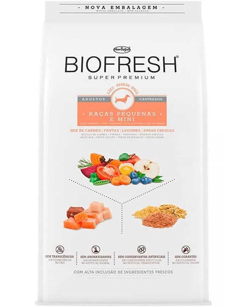 Biofresh Super Premium Castrado Raza Pequeña y Mini 10.1 Kg