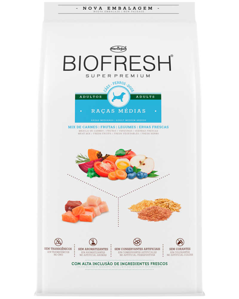 Biofresh Super Premium Perros Adultos Raza Mediana 10.1 Kg