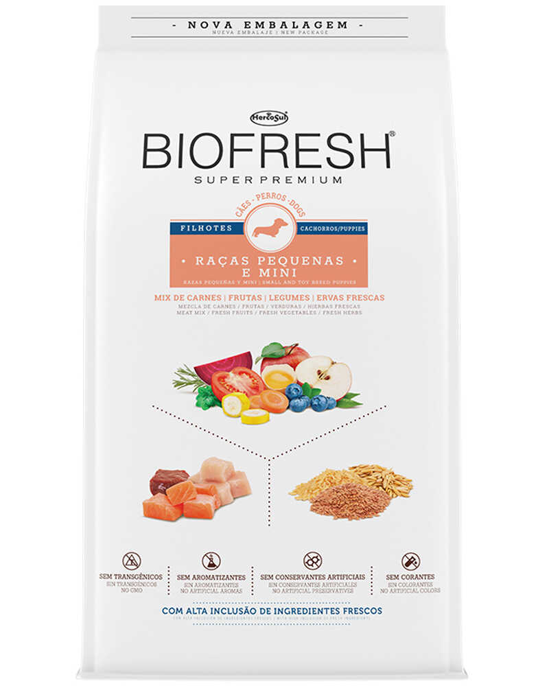 Biofresh Super Premium Perros Cachorros Raza pequeña 3 Kg