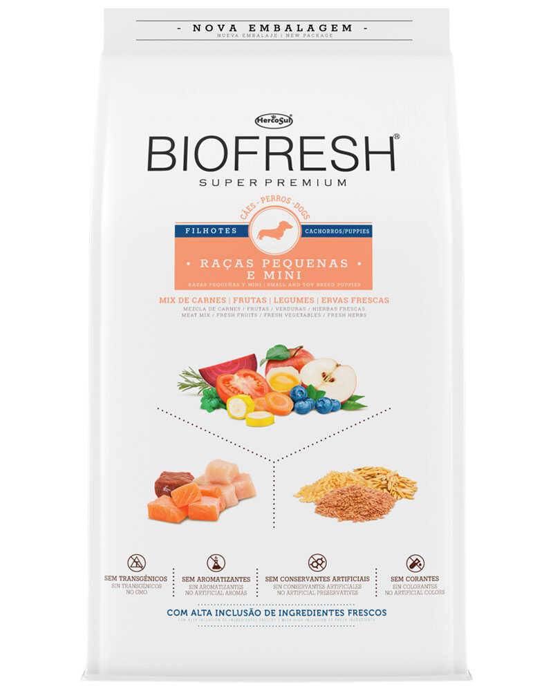 Biofresh Super Premium Perros Cachorros Raza Pequeña y Mini 3 Kg