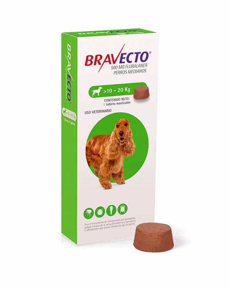 Bravecto Perro De 10 Kg a 20 Kg