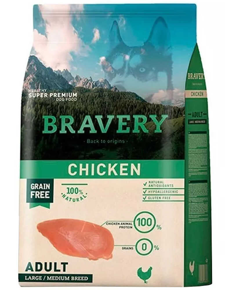Bravery Chicken Adult Large Medium Breeds 12 Kg