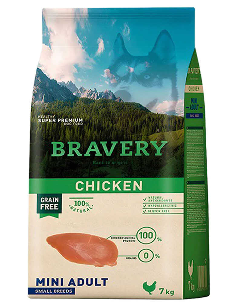 Bravery Chicken Mini Adult Small Breeds 2 Kg