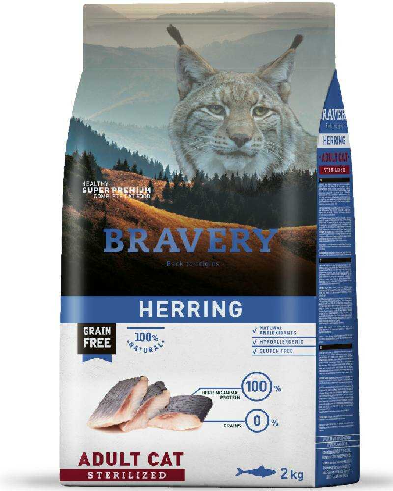 Bravery Herring Adult Cat Sterilized 2 Kg