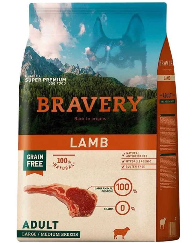 Bravery Lamb Adult Large Medium Breed 12 Kg