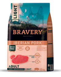 Thumbnail for Bravery Light Iberian Pork Adult Large Medium Breeds 12 Kg