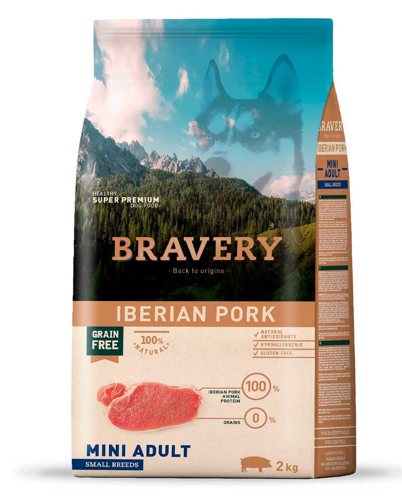 Bravery Light Iberian Pork Mini Adult Small Breeds 2 Kg