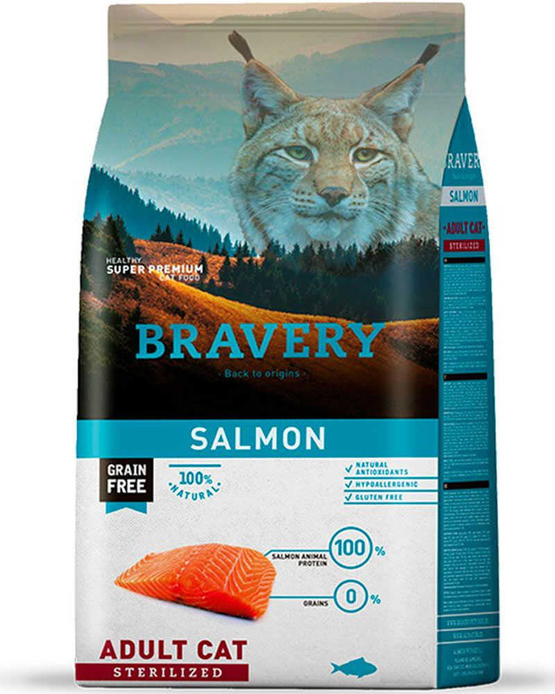 Bravery Salmon Adult Cat Sterilized 2 Kg