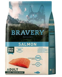 Thumbnail for Bravery Salmon Adult Large Medium Breed 4 Kg