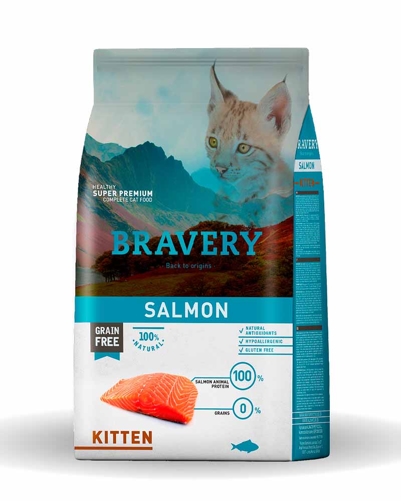 Bravery Salmón Kitten 2 Kg
