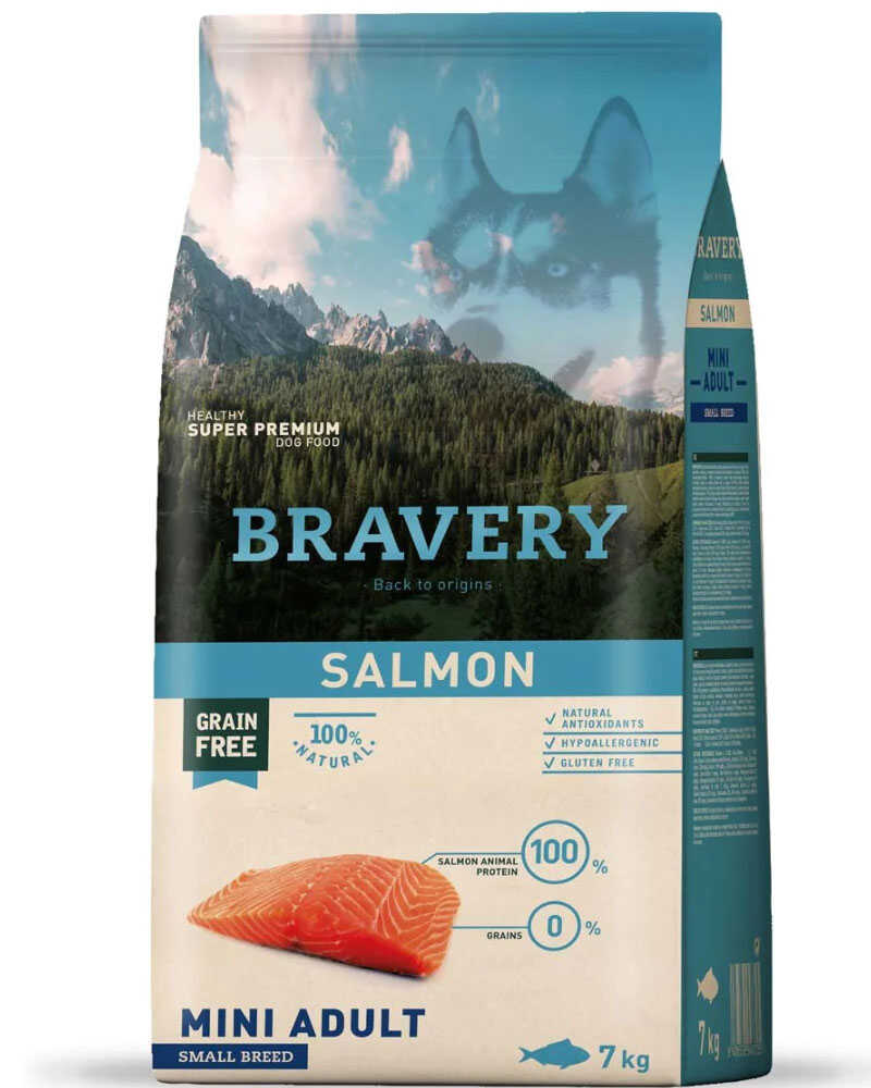 Bravery Salmon Mini Adult Small Breeds 7 Kg