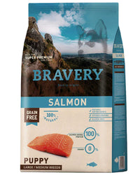 Thumbnail for Bravery Salmon Puppy Large Medium Breeds 12 Kg