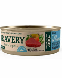 Thumbnail for Bravery Tuna And Vegetables Adult Dog Wet Food 80 Gr