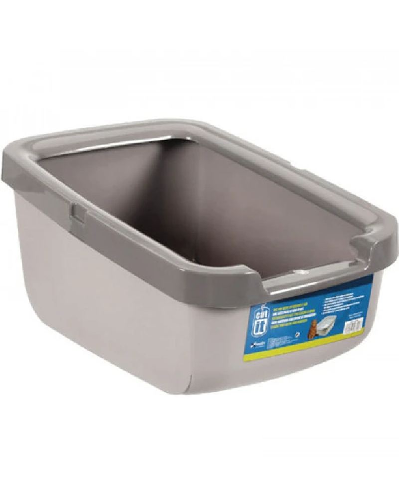 Catit Baño Grande Borde Grueso Gris Claro