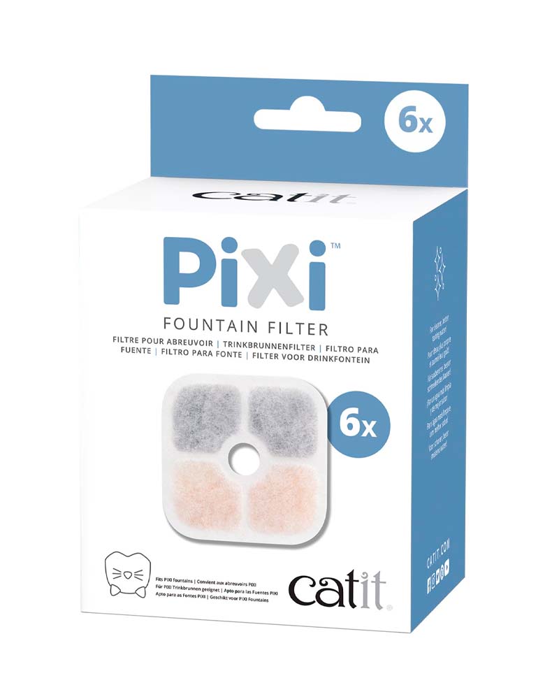 Catit Pixi Filtro Fuente 6 Unidades