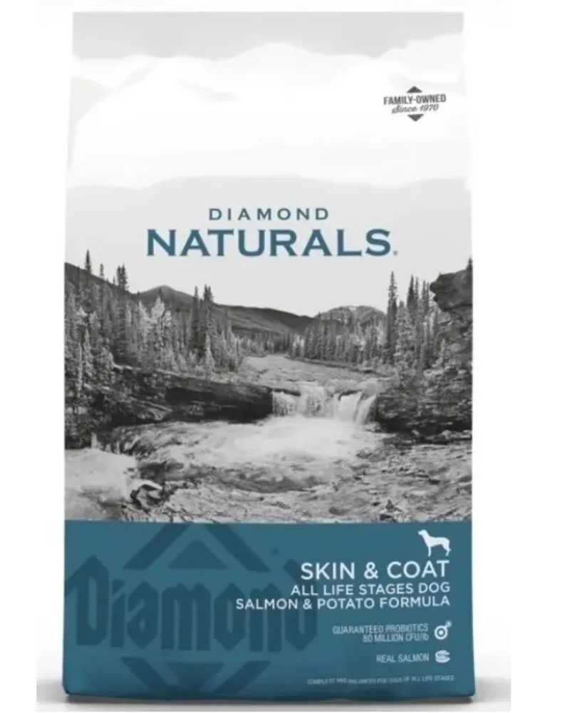 Diamond Naturals Adulto y Cachorro Salmon Skin y Coat 7.5 Kg