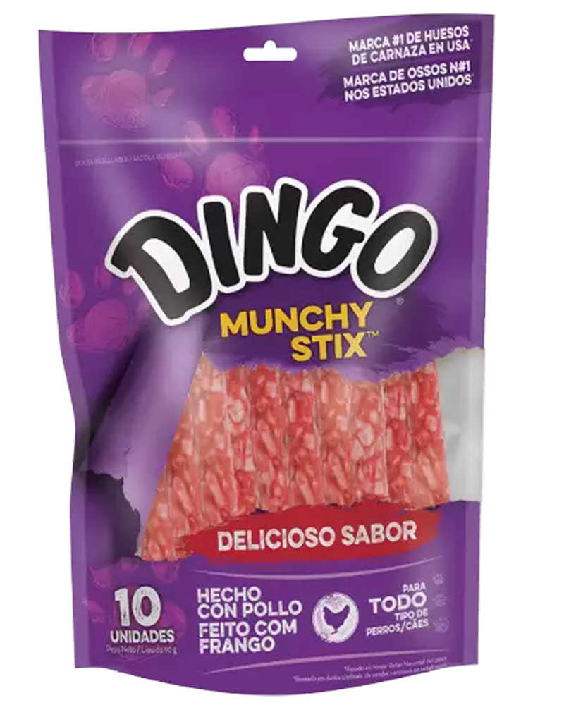 Dingo Munchy Stix 90 Gr 10 Un