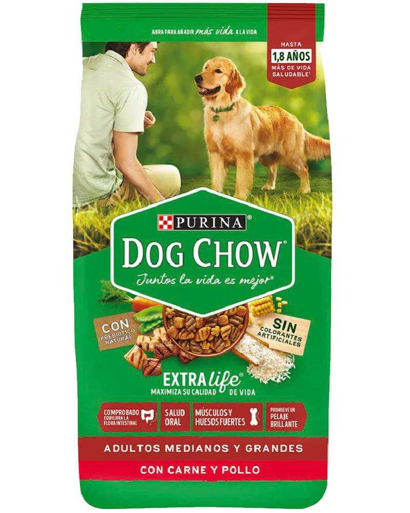 Dog Chow Adulto Mediana y Grande Carne y Pollo 15 Kg