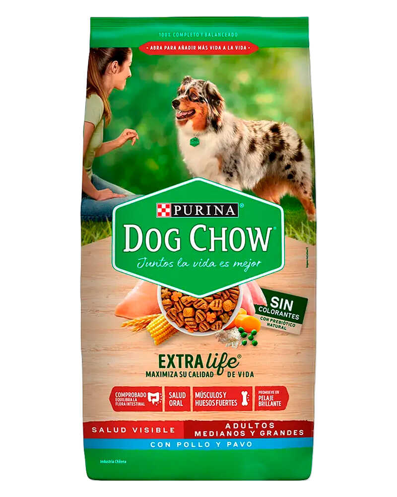 Dog Chow Adulto Medianos y Grandes Pollo y Pavo 15 Kg