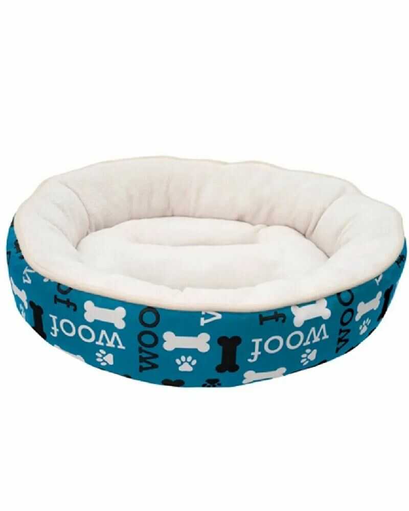 Dogit Dreamwell Cama Redonda Woof Azul 53 cm