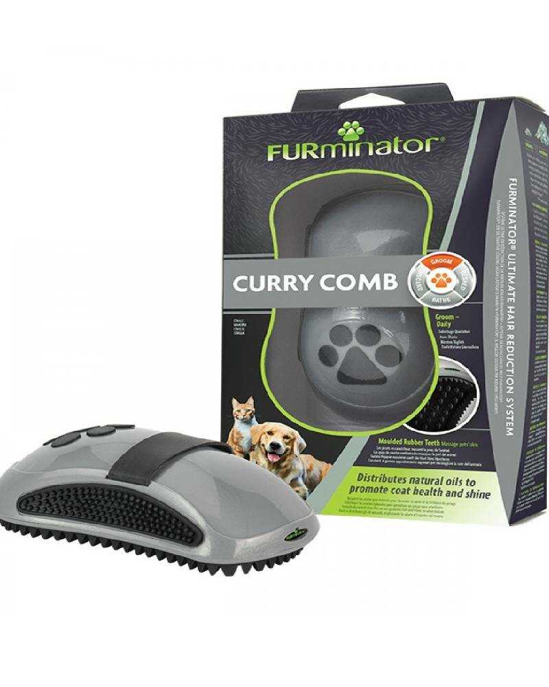 Furminator Cepillo Curry Comb Para Perros y Gatos