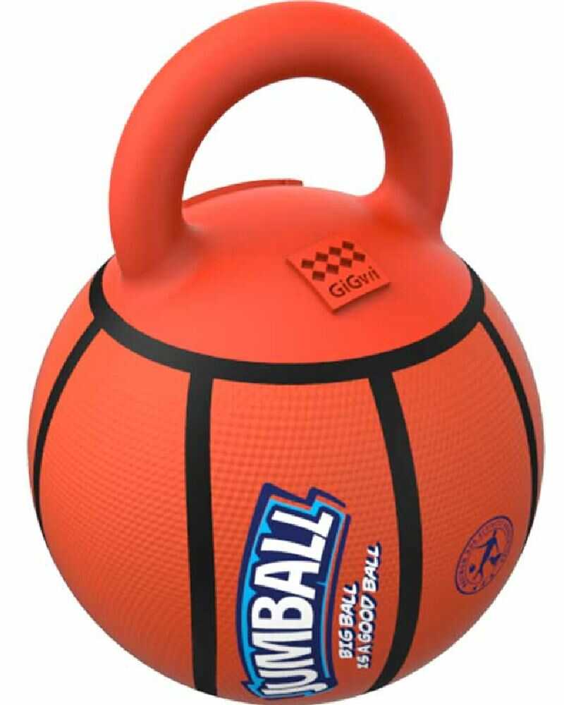 GiGwi Jumball Pelota De Basketball Con Mango De Goma