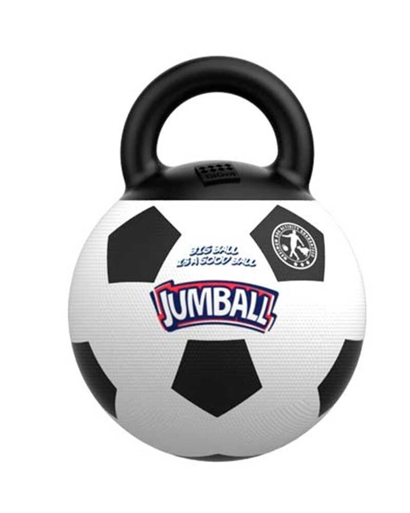 GiGwi Jumball Pelota De Fútbol Con Mango De Goma