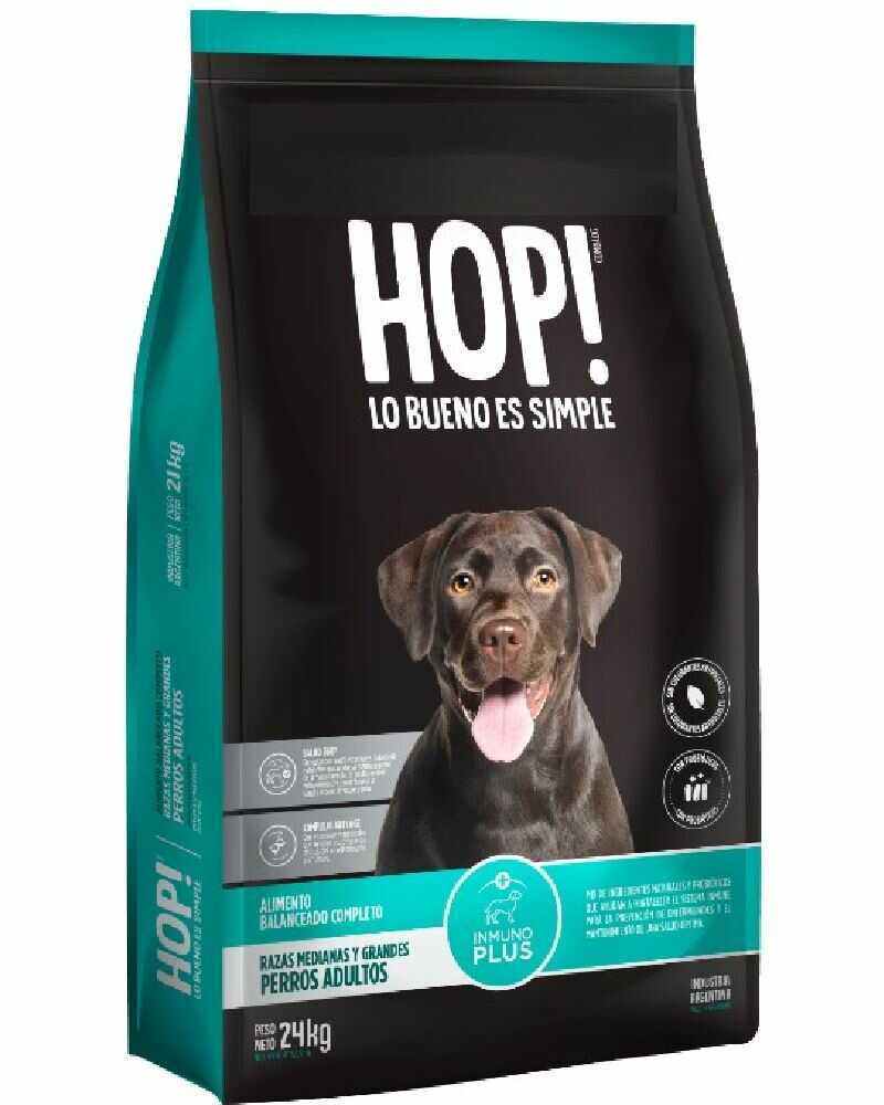Hop Perro Adulto Raza Mediana y Grande 21 Kg