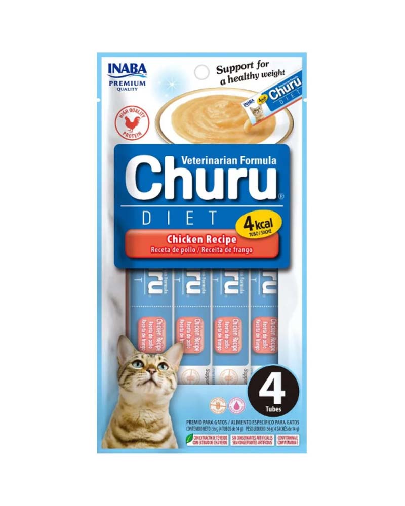 Inaba Churu Diet Sabor Atún 4 Unidades