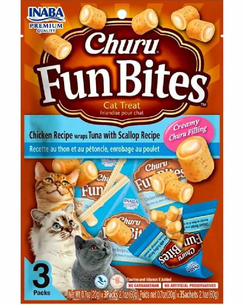 Inaba Churu Fun Bites Atún y Ostión Gato