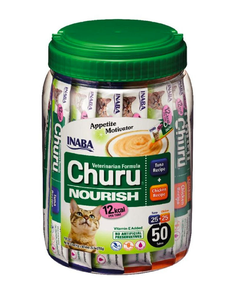 Inaba Churu Nourish Para Gatos Estimulante Del Apetito 50 Tubos