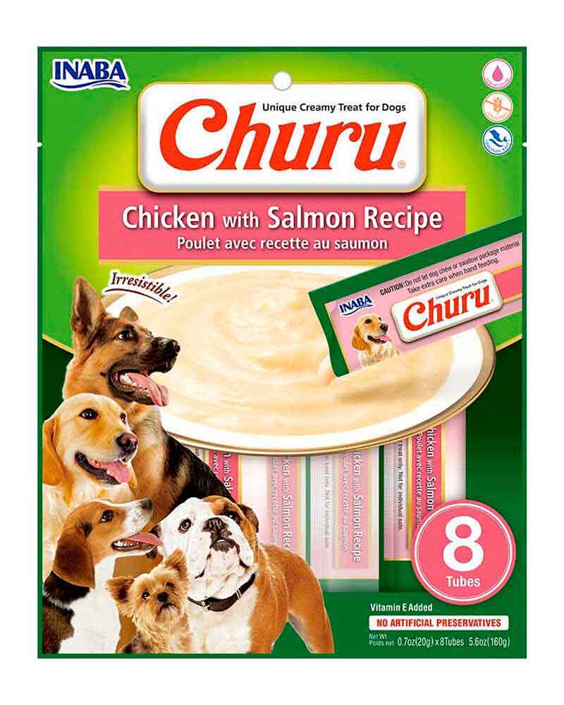 Inaba Churu Para Perro Pollo Con Salmón x 8 Unidades