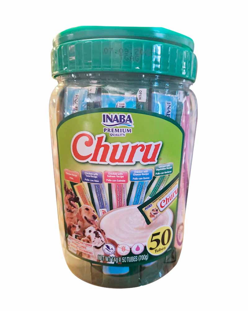 Inaba Churu Perro Tarro 50 Tubitos de Variedades Mix Pollo