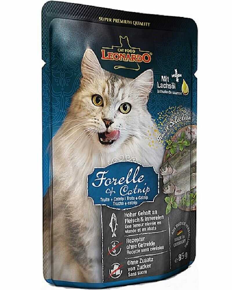 Leonardo Sobres Trucha Y Catnip 85 Gr