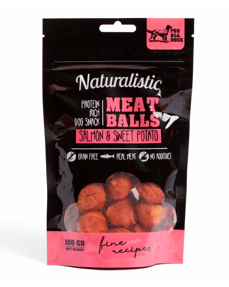 Naturalistic Meatballs Salmon And Sweet Potato 100 Gr