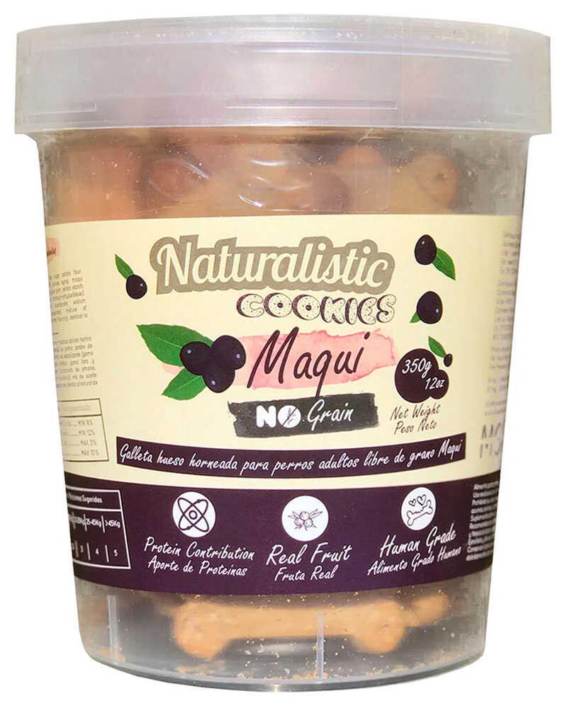 Naturalistic Pote Galleta Hueso Grain Free Maqui 350 Gr