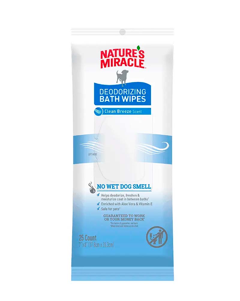 Natures Miracle Toallas Húmedas de Baño para Perros