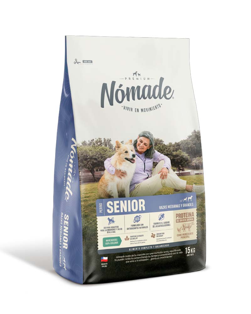 Nomade Perro Senior Raza Mediana y Grande 15 Kg