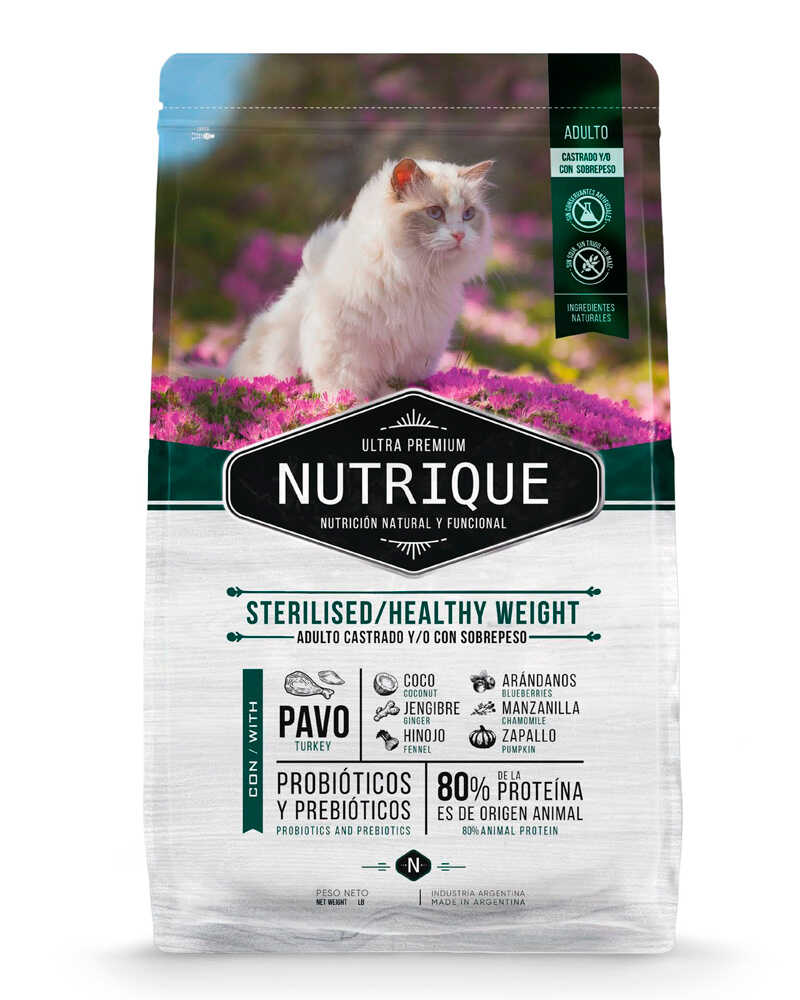 Nutrique Young Adult Cat Sterilised Healthy Weight 7.5 Kg