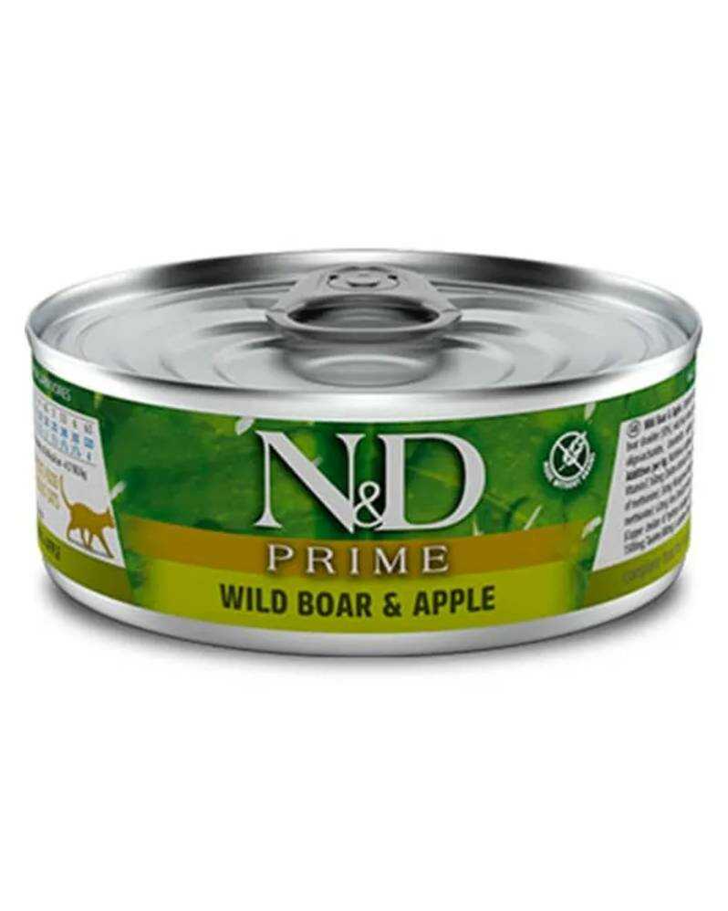 NyD Cat Prime Boar y Apple 80 Gr